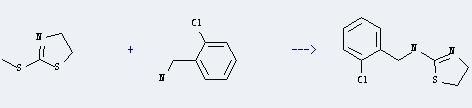 2-Chlorobenzylamine can react with 2-methylsulfanyl-4,5-dihydro-thiazole to produce (2-chloro-benzyl)-(4,5-dihydro-thiazol-2-yl)-amine